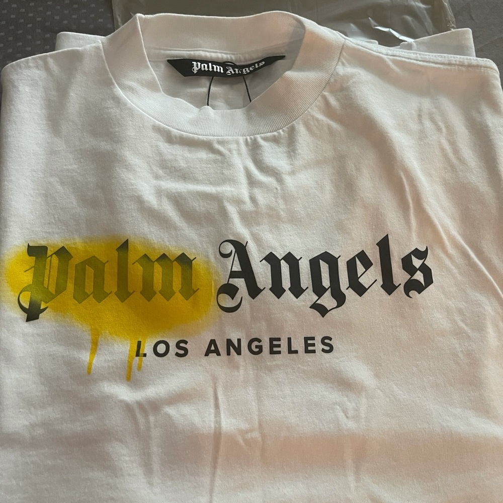 Palm Angels LA logo print tshirt